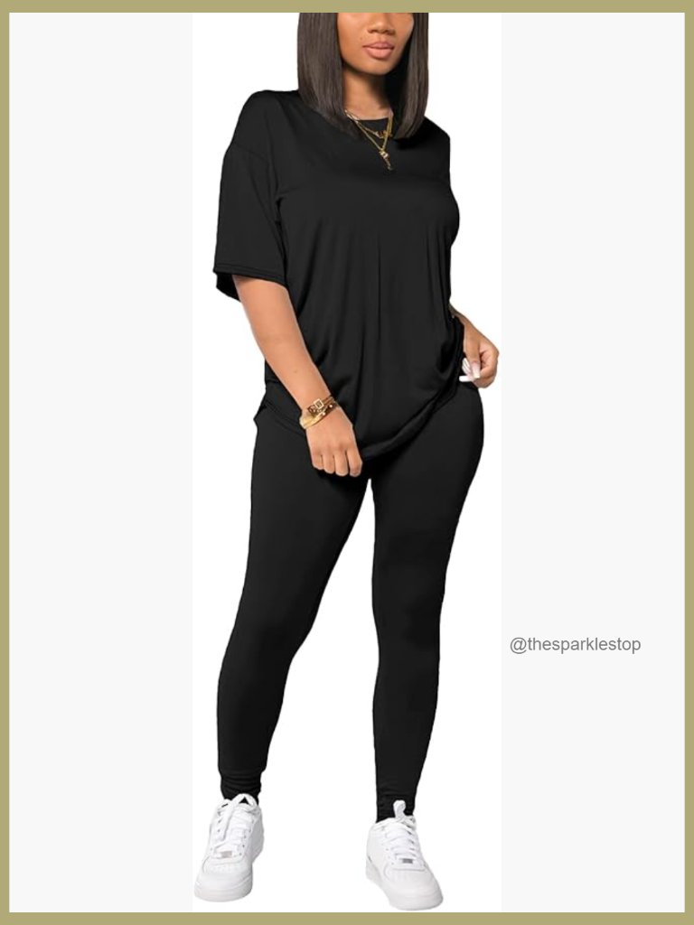 2 Piece Outfits Summer Sweatsuits Drop Shoulder Tracksuits Biker Short Workout